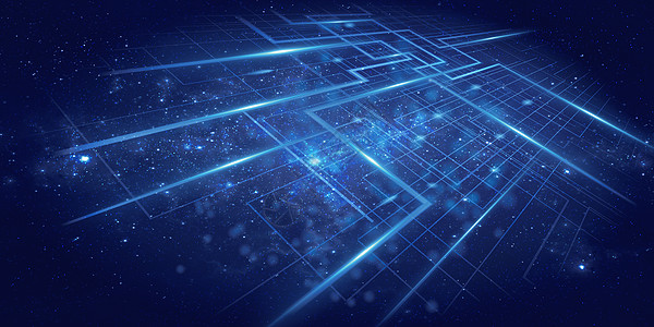 智能空间科技蓝色科技线条背景设计图片