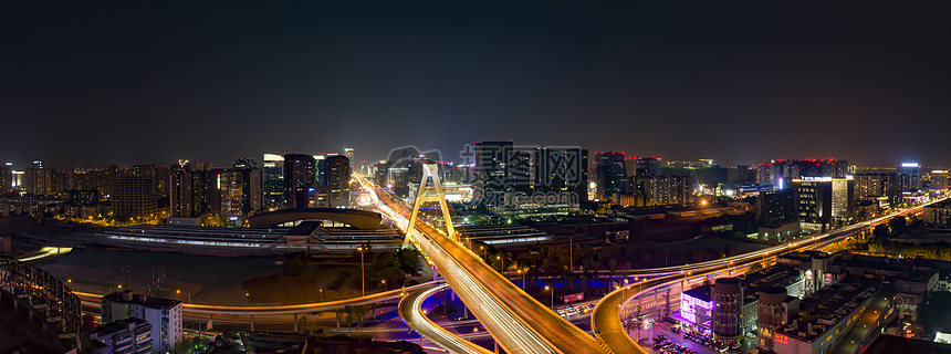 成都天府大道夜景图片