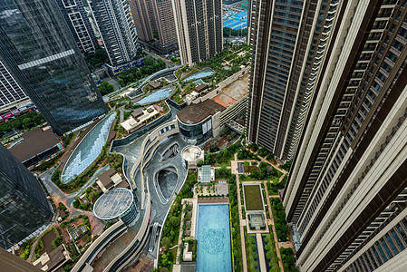 深圳科技园俯视的建筑背景