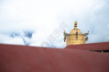 年味儿西藏拉萨大昭寺风光背景