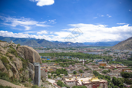 西藏道路风光小景特写图片