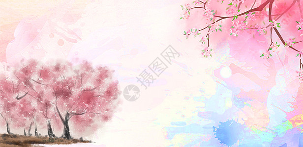 樱花背景图片
