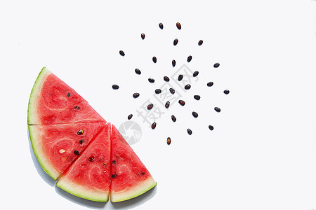 夏季新鲜美味水果西瓜摆拍高清图片素材