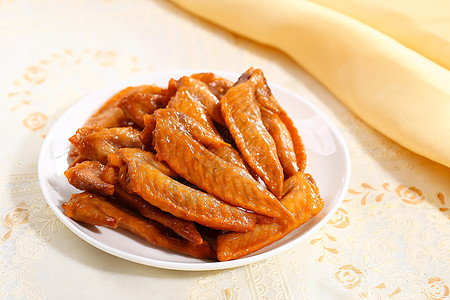 鸡翅传统美食烤翅中高清图片