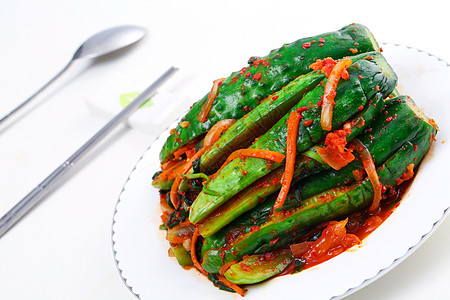 韩式小泡菜 咸菜背景