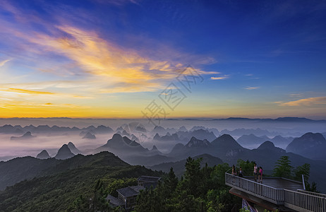 象鼻山之晨尧山之晨背景