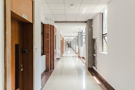 学校建筑上海大学明亮教室走廊背景