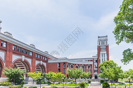 高校录取上海华东政法大学教学楼背景
