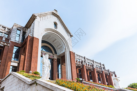 高校图书馆上海华东政法大学图书馆背景