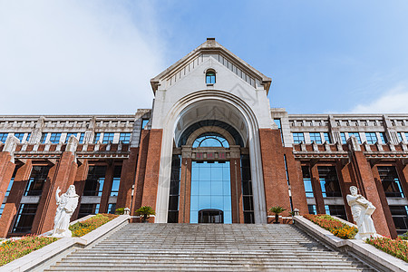高校图书馆上海华东政法大学图书馆背景