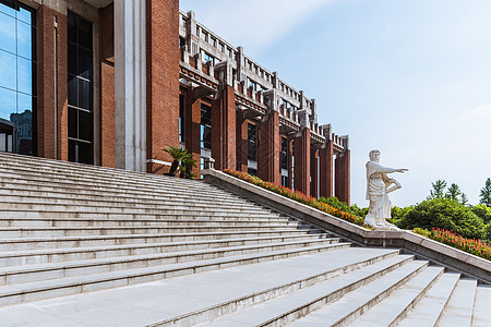 阶梯图书馆上海华东政法大学图书馆背景