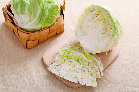 圆白菜绿色白菜卷高清图片