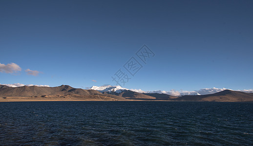 高山湖西藏普莫雍错背景