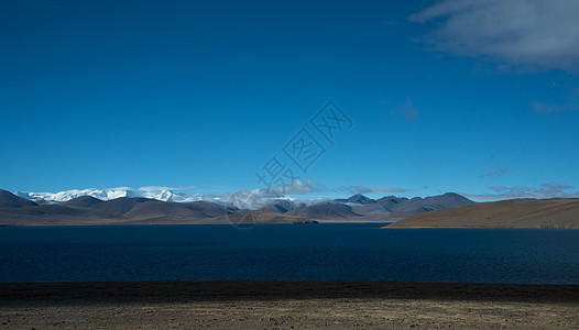 高山湖西藏普莫雍错背景