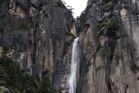 史克卡瀑布西藏卡定沟背景