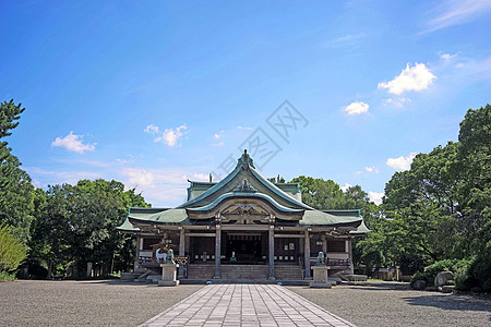 世界著名建筑日本大阪城公园背景