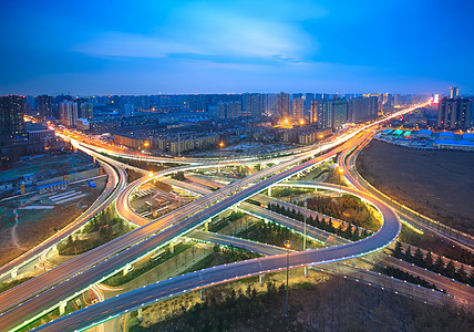 西安城市风光辛家庙立交背景