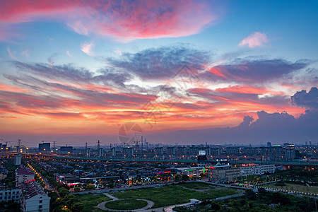 落日晚霞背景图片