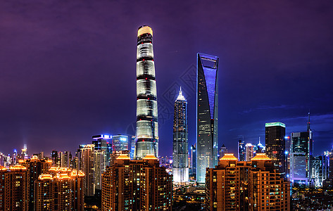 上海陆家嘴城市背景高清图片素材