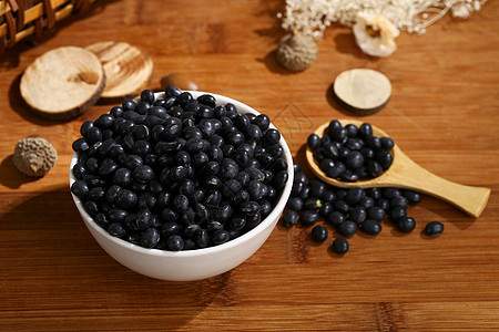 黑布朗和蓝莓黑豆背景