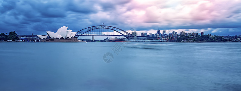 风景桥悉尼海湾背景