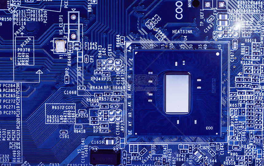 芯片电子电路板科技素材图片