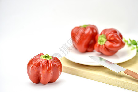 红椒甜椒背景图片