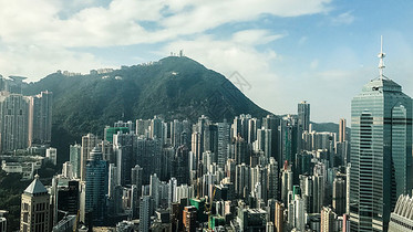 香港的鳞次栉比的建筑图片
