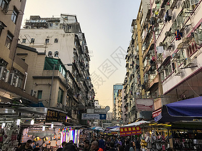 潮生活香港老街背景