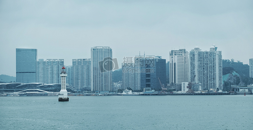 厦门海边灯塔图片