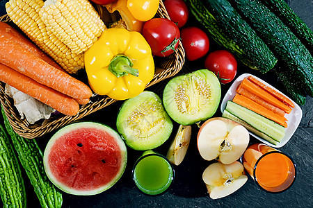 新鲜蔬菜水果西瓜高清图片素材