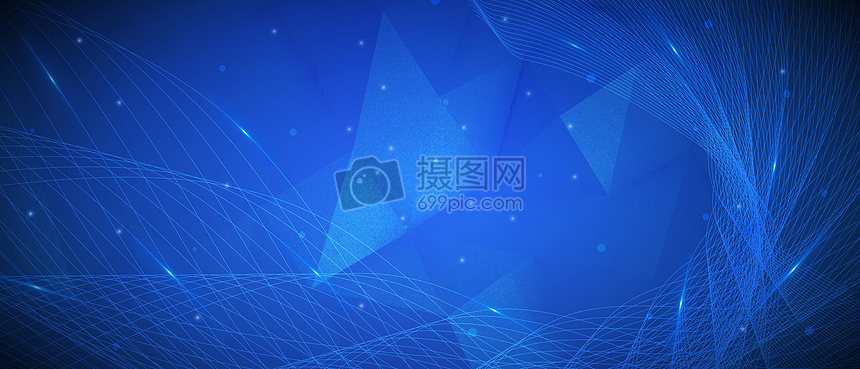 酷炫几何科技banner背景图片
