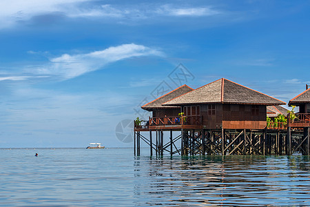 马来西亚海上度假村高清图片