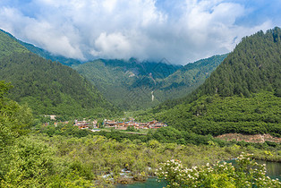 夏日九寨沟风光图片