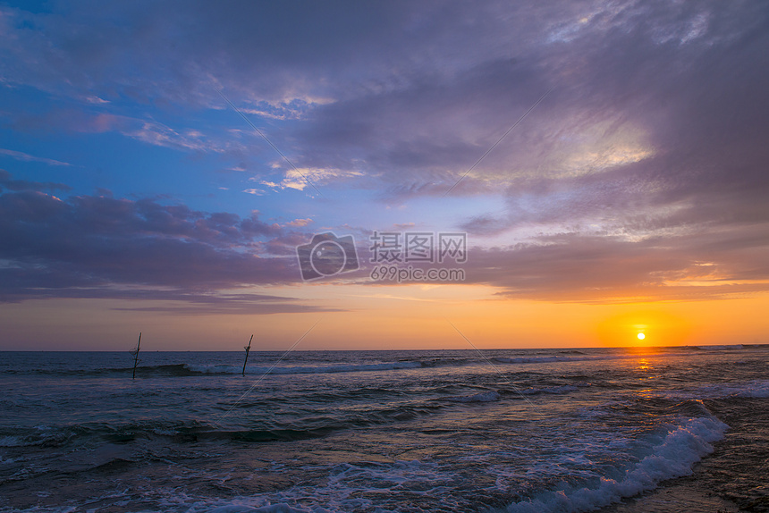 海边日落美景图片