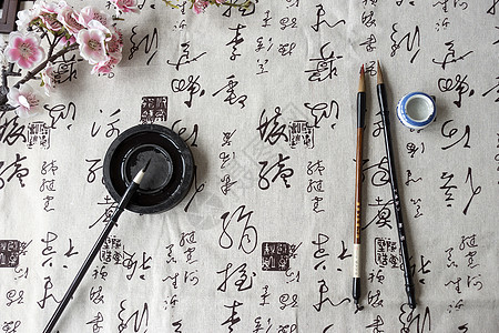 画像素字素材中国风水墨书法艺术背景