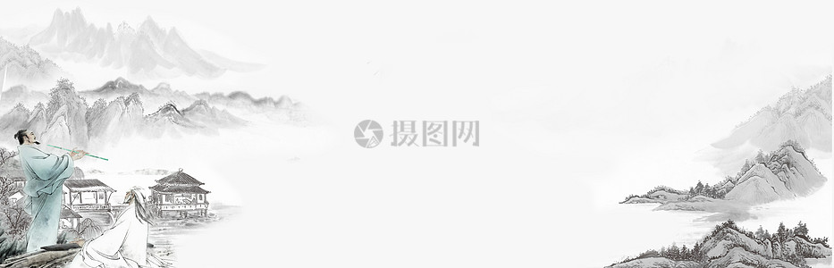 古风诗人吟唱图高清图片