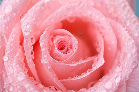 情人节玫瑰花瓣绽放粉红玫瑰背景