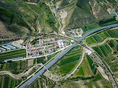 铁路公路航拍路网背景