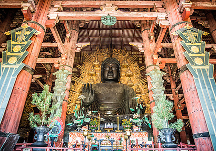 日本灯会日本奈良东大寺背景