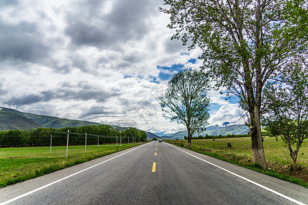 四川317国道路边风景图片