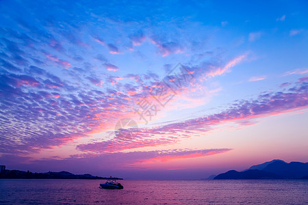 多彩晨曦天空朝霞高清图片