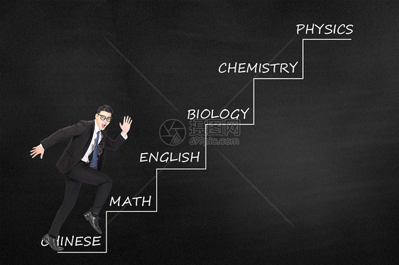 夸阶梯商务男士图片