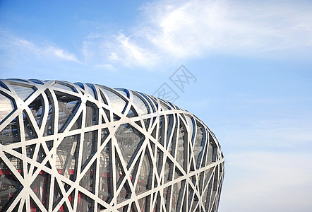 标志性景点北京鸟巢细节背景