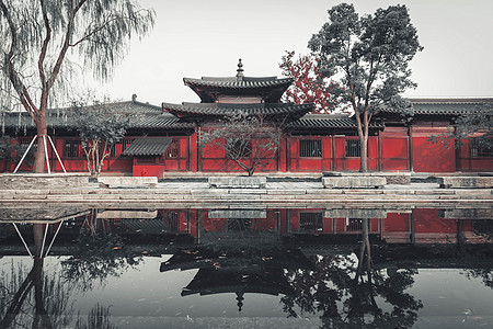 上海广富林广富林古塔寺庙背景