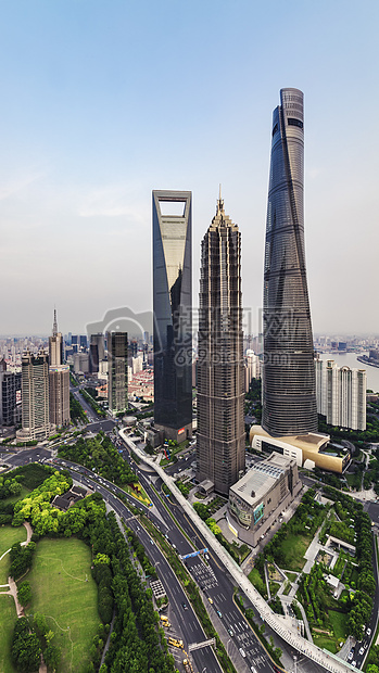 上海陆家嘴最高三栋建筑图片