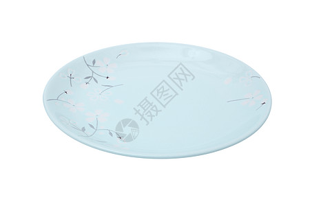 蓝色陶瓷碟子陶瓷盘子背景