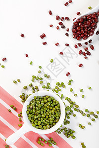 绿豆 红豆背景图片