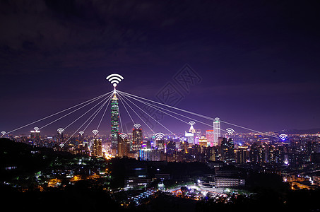 无线网络覆盖全城高清图片
