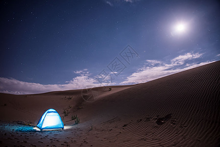 广阔沙漠风光沙漠的夜晚背景